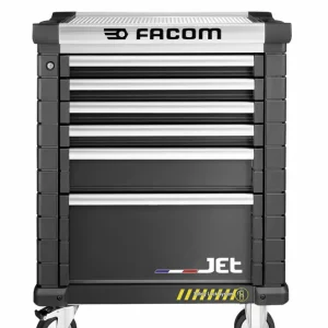 Direktkauf FACOM Werkstattwagen JET+ schwarz mit 6 Schubfächer, 3 Module pro Schubfac Farbe: schwarz