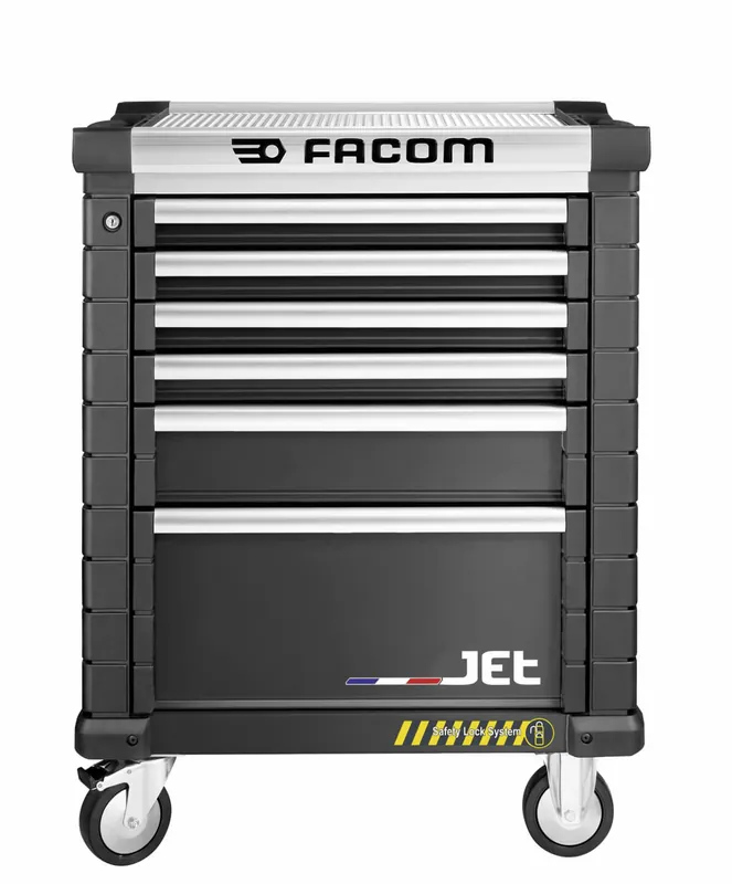 Direktkauf FACOM Werkstattwagen JET+ schwarz mit 6 Schubfächer, 3 Module pro Schubfac Farbe: schwarz