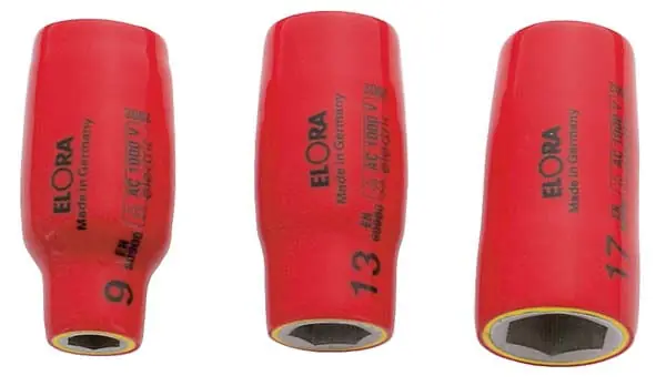 Top-Preis ELORA VDE-Sechskant-Steckschlüssel-Einsatz 1/2 Vierkant Schlüsselweite: 32 mm