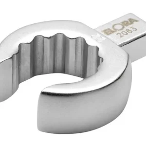 Abverkauf ELORA Einsteck-Ringschlüssel, offen ELORA-2063 Schlüsselweite: 22 mm