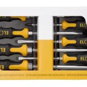 Begrenztes Angebot ELORA Schraubendreher-Satz 7-teilig ELORA-583 S7-K-2 Schlitz und Kreuzschlitz