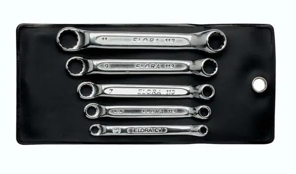 Begrenztes Angebot ELORA Doppelringschlüssel-Satz 3-teilig ELORA-113S 3M extra kurz 4 - 11 mm