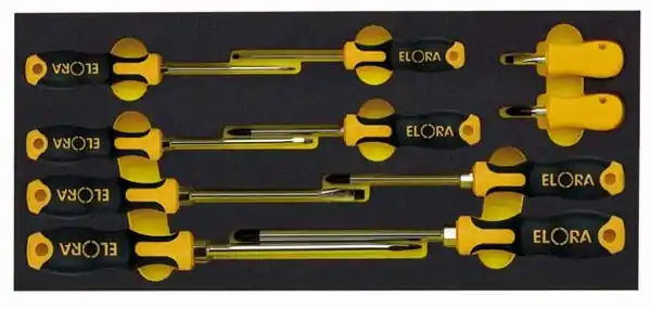 Top-Seller ELORA QUATROLIT® 2K-Schraubendreher-Satz 10-teilig Modul ELORA-OMS-7