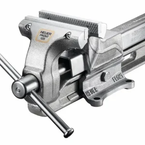 BROCKHAUS][HEUER Schraubstock HEUER 120 mm mit Backen verzinkt  Backenbreite: 160 mm Preisknaller