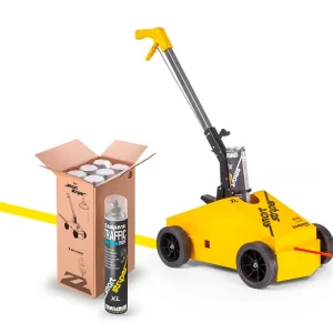 Knallerangebot a.m.p.e.r.e. Traffic Extra Paint XL Set, 1 Karton Traffic Extra Paint XL + Smart Striper Farbe: grau