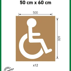 a.m.p.e.r.e. Schablonensatz KIT Handicap 50 x 60 cm, 12 Schablonen Solange Der Vorrat Reicht