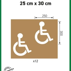 Sonderaktion a.m.p.e.r.e. Schablonensatz KIT Handicap 25 x 30 cm, 12 Schablonen