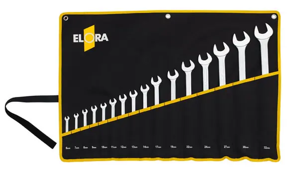 Sonderaktion ELORA Ringmaulschlüssel-Satz 26-teilig ELORA-205S-26MT 6 - 32 mm