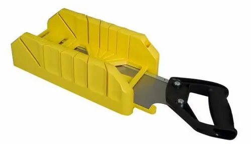 Zertifiziert STANLEY Gehrungslade Kunststoff mit Rückensäge 350 mm