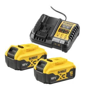 Angebot DeWALT Akku-Kit 2x Akku Li-Ion 18 Volt/5 Ah + Ladegerät
