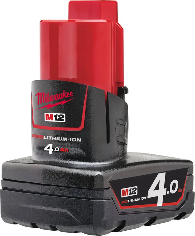 Solange Der Vorrat Reicht Milwaukee Akku M12 B4 12 V / 4.0 Ah Red Li-Ion