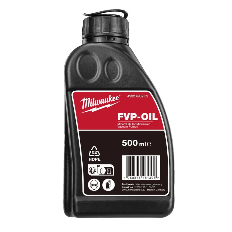 Milwaukee Mineralöl 0,5 l für Vakuumpumpenalöl für Vakuumpumpen 500ml Preiswert