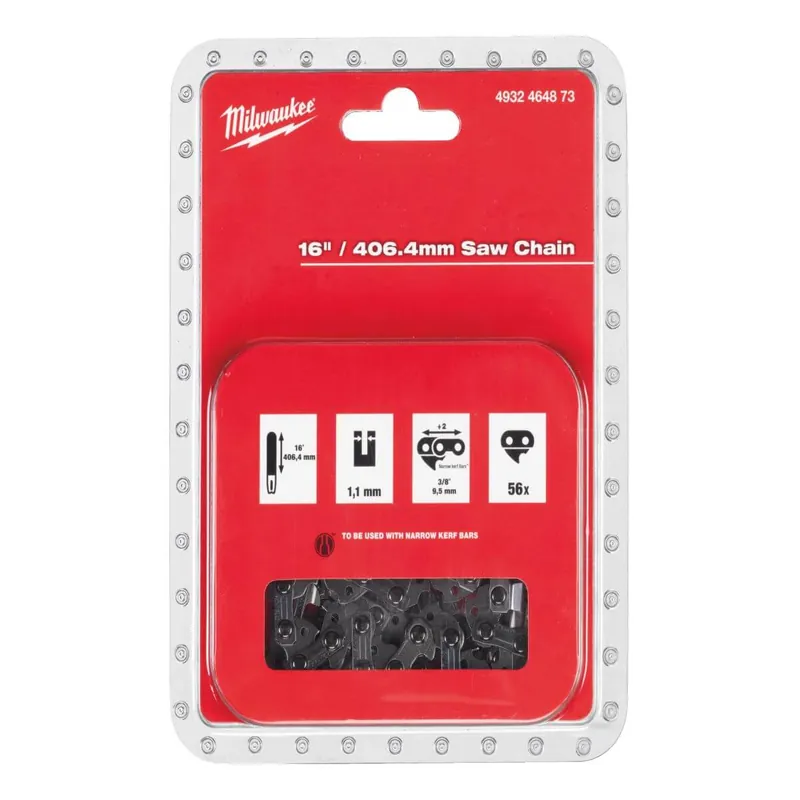 Begrenztes Angebot Milwaukee Sägekette 16 Zoll / 406,4 mm 3/8 Zoll 40cm