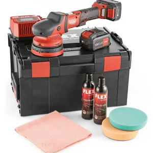 Zertifiziert FLEX Akku-Exzenterpolierer XCE 8-125 18.0-EC Set