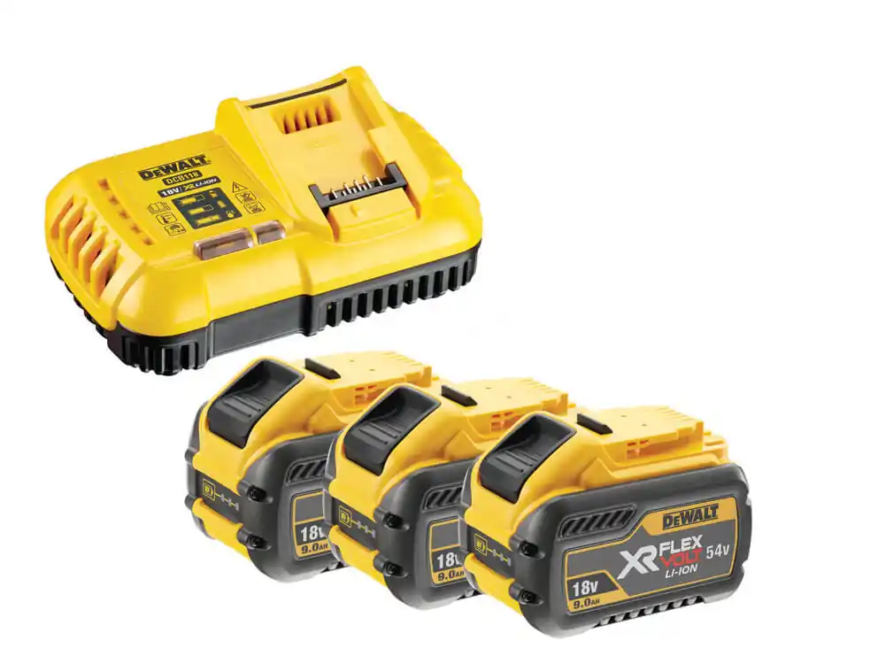 Knallerangebot DeWALT Starter-Set DCB118X3 3x Akku 54 Volt / 162 Wh