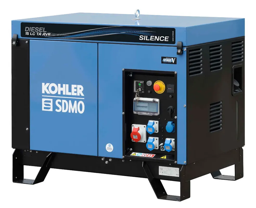 Markenware Kohler SDMO Stromerzeuger DIESEL 15 LC TA SILENCE AVR C5