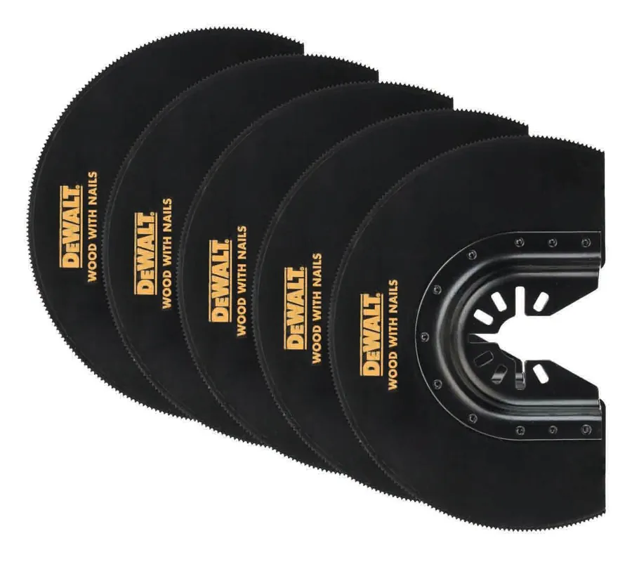 DeWALT Multi-Tool Bi-Metall Segmentsägeblatt DT20710 100 x 23 mm 5er Pack Echt