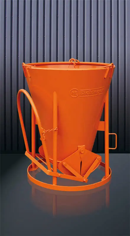 Eichinger Betonsilo 1015H.12 konisch gerader Auslauf Handrad Kette 1000 l Fassungsvermögen: 1000 Liter Abverkauf