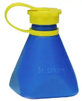 Wochenendangebot Picard Salzsäureflasche leer blau