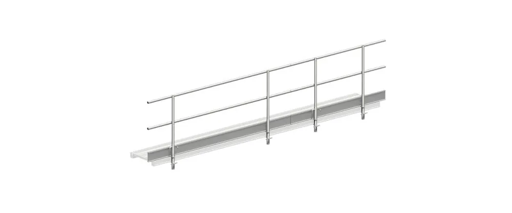 Layher Steigtechnik Dreitiliger Seitenschutz zum Alusteg 1348.475 Beliebt