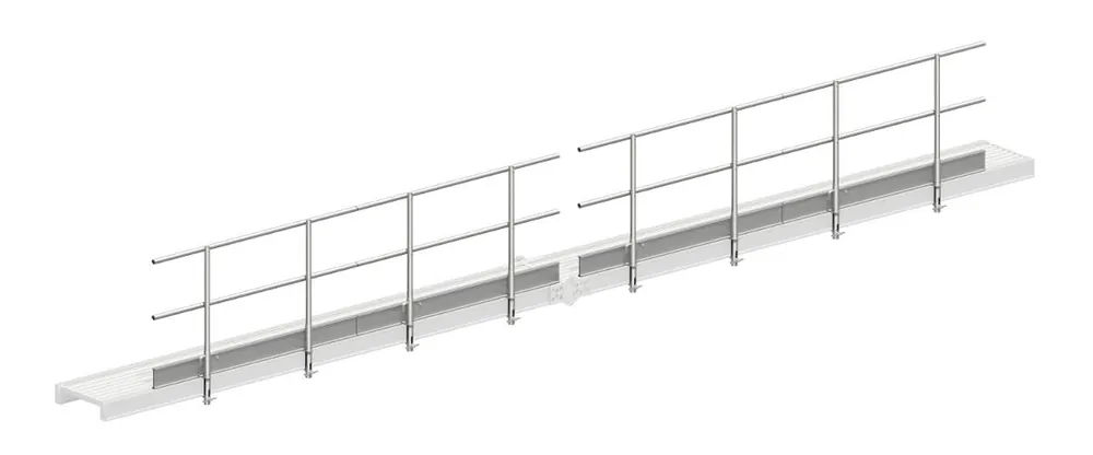 Expressversand Layher Steigtechnik Dreitiliger Seitenschutz zum Alusteg 1349.915