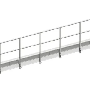 Layher Steigtechnik Dreitiliger Seitenschutz zum Alusteg 1348.100 Günstig