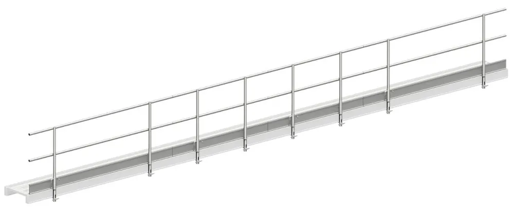 Layher Steigtechnik Dreitiliger Seitenschutz zum Alusteg 1348.100 Günstig