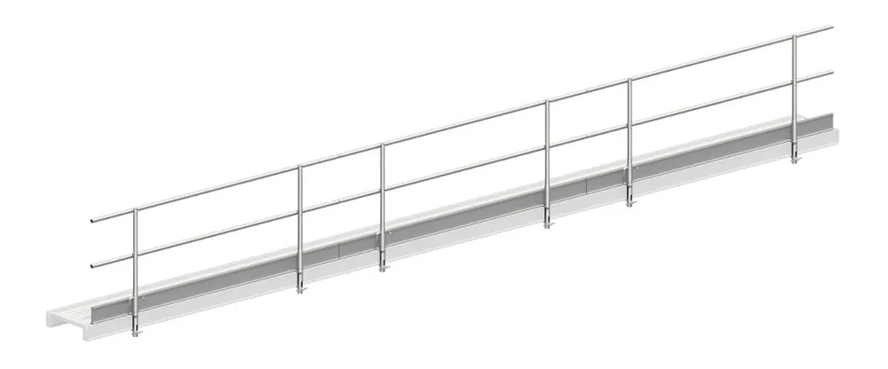 Layher Steigtechnik Dreitiliger Seitenschutz zum Alusteg 1348.910 Expressversand