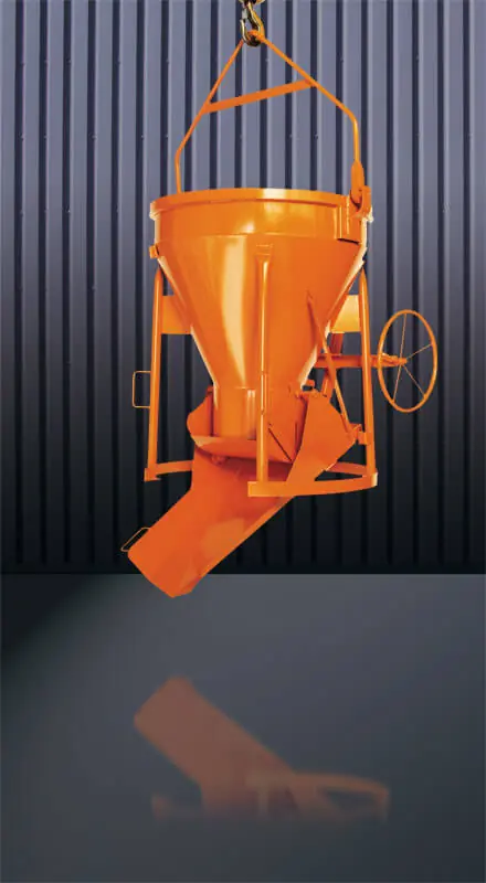 Begrenztes Angebot Eichinger Betonsilo 1020H.16 zylindrisch-konisch variabler Auslauf Handrad Kette 2000 l Fassungsvermögen: 2000 Liter