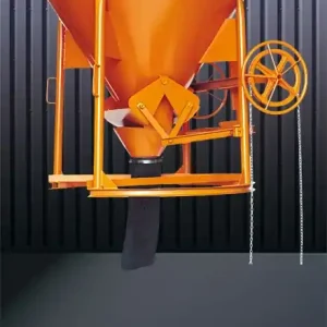 Eichinger Betonsilo 1016KR.12 zylindrisch-konisch Kette Kettenrad zentraler Auslauf Schlauchanschluss Ø 150 mm Sonderaktion