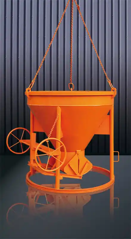 Eichinger Betonsilo 1013H.20 zylindrisch-konisch zylindrischer Auslauf Handrad Kette 4000 l Fassungsvermögen: 4000 Liter Schnäppchen