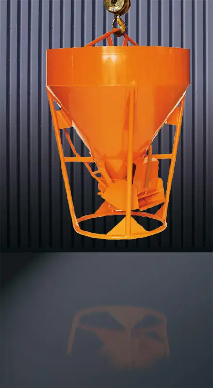 Eichinger Betonsilo 1010.30 1123 Liter zylindrisch-konisch Bügel Handhebel mit Reißleine und Federzug zentrale Garantierte Lieferung