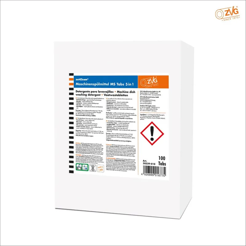 ZVG Maschinenspülmittel MS Tabs 5 in 1, 100 Tabs im Karton Neue Ware