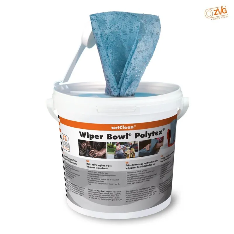ZVG Reinigungstücher feucht Wiper Bowl Polytex im Spendereimer 72 Tücher Online Kaufen