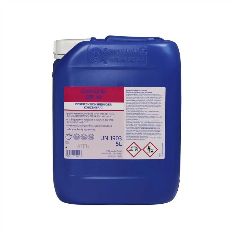 Preisreduziert ZVG Desinfektionsreiniger Curacid DR10 Inhalt: 5 l