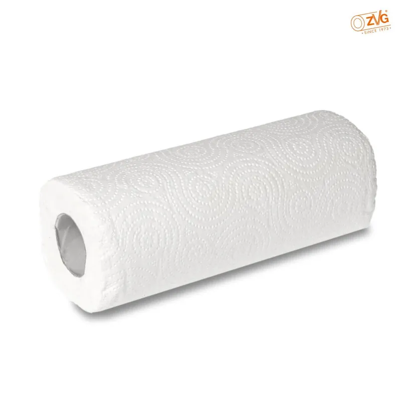 Markenprodukt ZVG Küchenrolle 2-lagig weiß 260 mm, 64 Abrisse, 32 Rollen