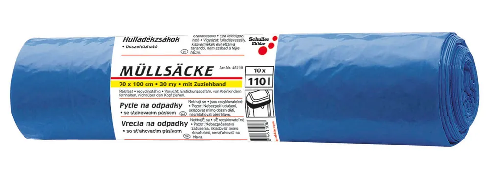 Top-Preis Schuller Müllsack hellblau 700 x 1000 mm, 110 l