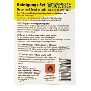 Schnäppchen PETEC Reinigungs-Set Petec, Nass- und Trockentuch