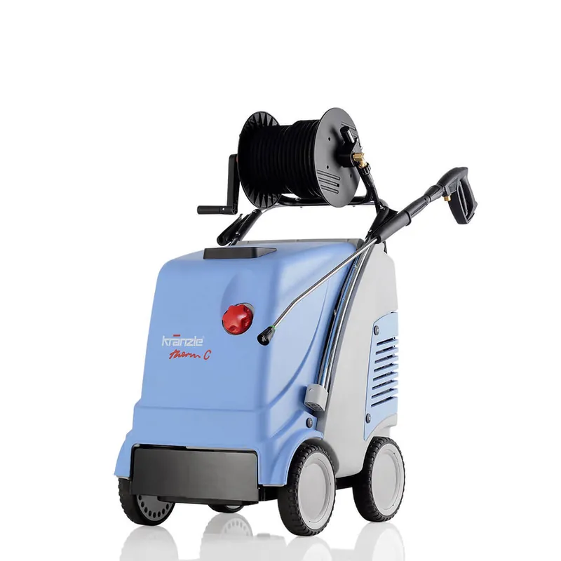 Bestpreis Kränzle Heißwasser-Hochdruckreiniger therm C 15/150, Steck D12, mit Schlauchtrommel