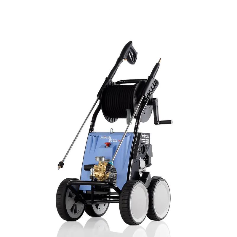 Angebot Kränzle Kaltwasser-Hochdruckreiniger B 170 T fahrbar, 150bar Steck D12 mit Trommel