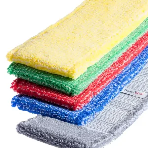 Angebot floorstar Microfaser-Mopp Thenufil 400 mm, für Flachpresse Farbe: gelb