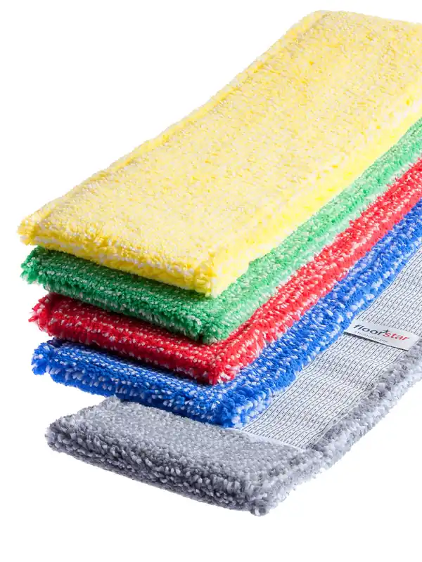 Angebot floorstar Microfaser-Mopp Thenufil 400 mm, für Flachpresse Farbe: gelb