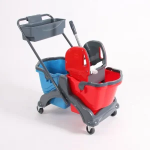 Direktkauf floorstar Doppelfahrwagen 17 l mit Deichsel, Wanne BASIC