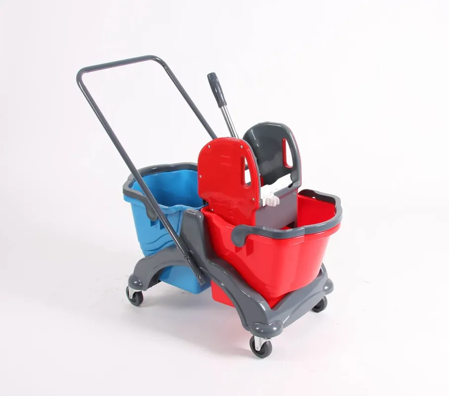 floorstar Doppelfahrwagen 17 l mit Deichsel BASIC Echt