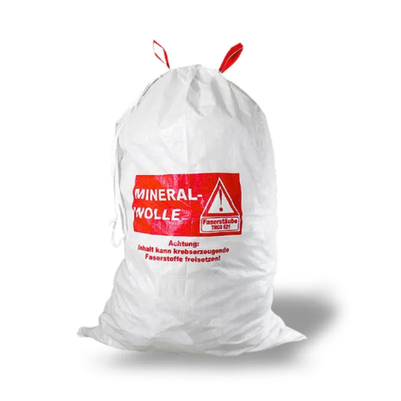 Begrenztes Angebot DESABAG PP-Flachsack beschichtet, 80 µm, 2 Hebeschlaufen, Mineralwolle, 140 x 220 cm