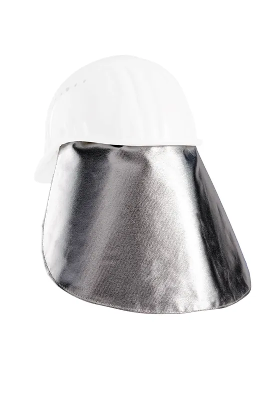 JUTEC Hitzeschutz-Nackenschutz 1000°C L: 300 Preox-Aramid, aluminisiert 260 g/m² Nur Für Kurze Zeit