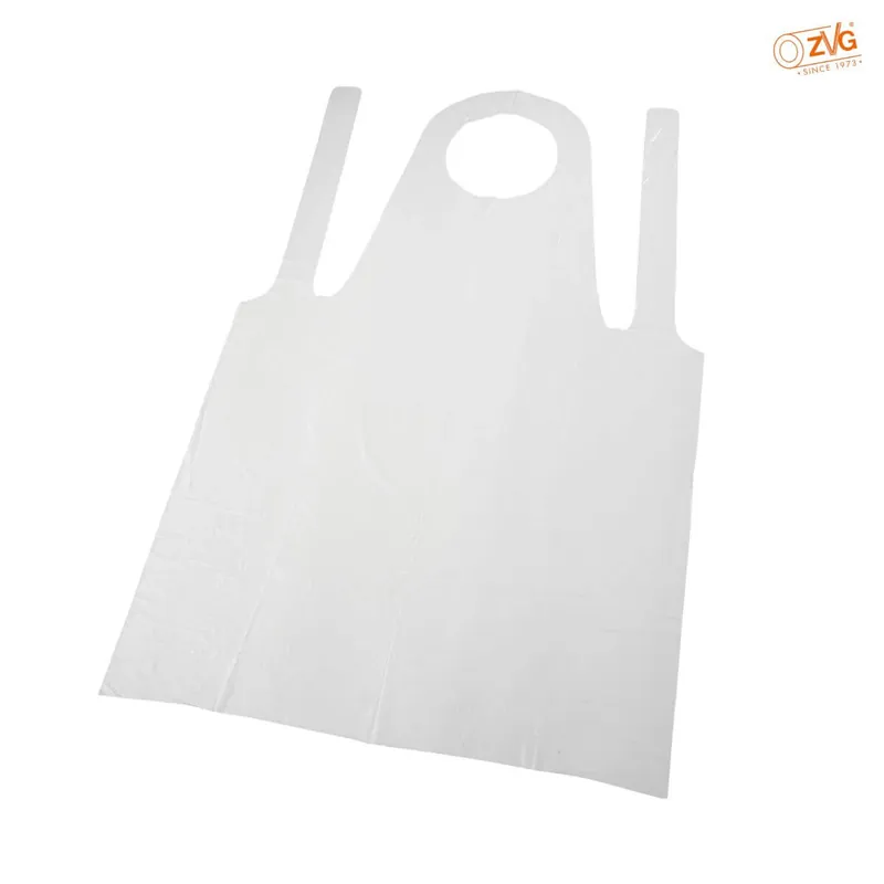 Sichere Zahlung ZVG Einmalschürze PE 1250 x 750 mm weiß, 1000 Stück