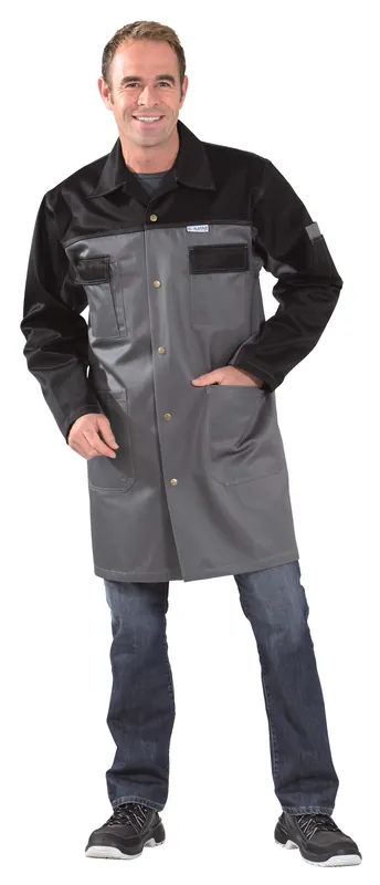 Top-Seller PLANAM Berufsmantel TRISTEP grau/schwarz Größe: 114