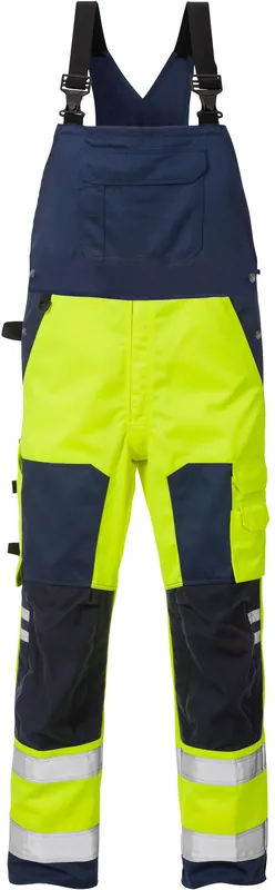 Abverkauf FRISTADS High Vis Latzhose 1015 PLU Warnsch.-gelb/marine