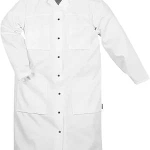 Wochenendangebot FRISTADS Baumwoll-Mantel Damen 163 P92 weiß Größe: L